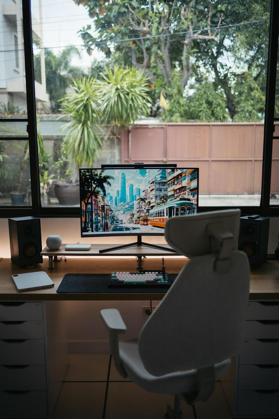 Modern home office space
